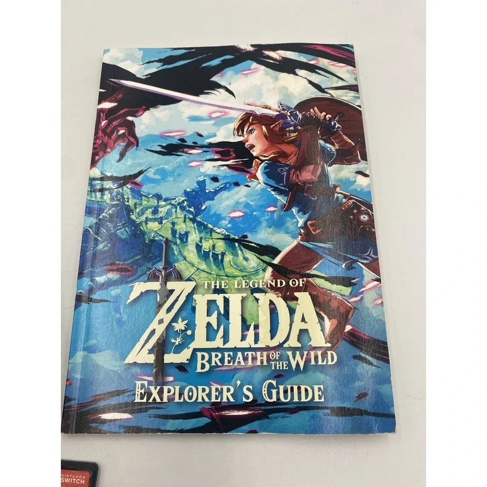 Legend Of Zelda Breath Of The Wild Switch Game, Explorers Guide, & Sleeve No Map